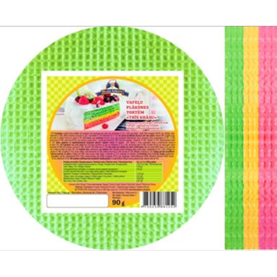 Picture of FUTURUS FOOD –Wafers plate for cake Three colors 90g