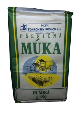 Picture of FLOUR  HLADKÁ PŠENIČNÁ T 650 1kg MLYN POHRONSKÝ RUSKOV (in box 10)