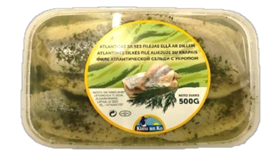 Picture of KIMSS UN KO - Atlantic Herring fillet in oil with dill 500g 