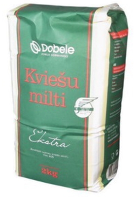 Picture of DOBELES DZIRNAVNIEKS - Ekstra wheat flour, 2kg (box*6)