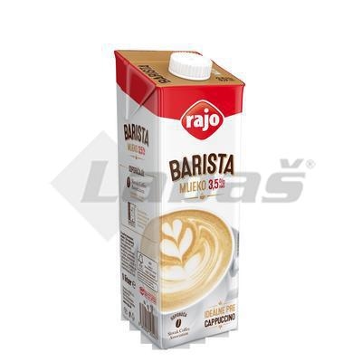 Picture of FULL FAT MILK PERMANENT 1l 3.5% BARISTA RAJO (box*12)