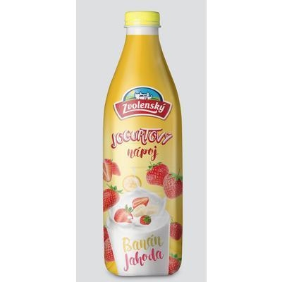 Picture of DRINK YOGHURT BANANA-STRAWBERRY 1,5kg 1,4l FAMILY PACK. ZVOLENSKÝ (box*6)