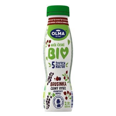 Picture of DRINK YOGHURT DRINK BIO CRANBERRY-BLACK. CURRANTS 320g OLMA (box*8)