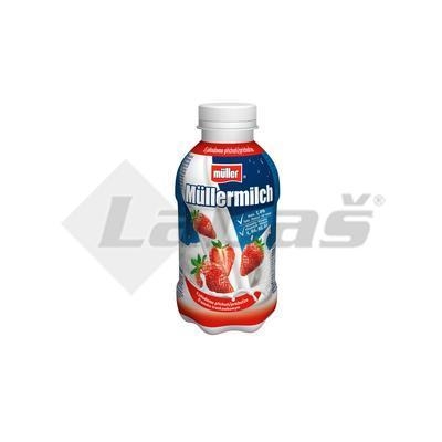 Picture of DRINK MILK MÜLLERMILK STRAWBERRY 400g / 376ml 1,4% MULLER (box*12)