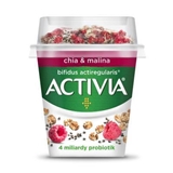 Picture of ACTIVIA WHITE YOGHURT WITH CHIA AND RASPBERRIES 155g DANONE