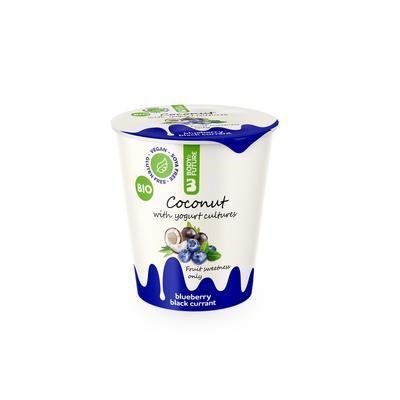 Picture of YOGHURT ORGANIC COCONUT BLUE-BLACK CURRANT 140g BODY &amp; FUTURE GLUTEN