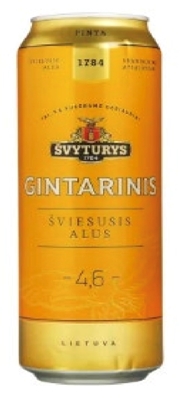 Picture of Beer ŠVYTURYS Gintarinis 4.6% 0.568L  can (box*24)