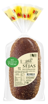 Picture of FLORA - “Sejas” Rye Bread sliced 550g (box*17)