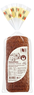 Picture of FLORA - Rye-Wheat Bread "Raganas" sliced 600g (box*12)