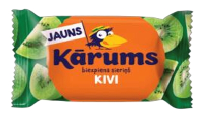 Picture of KARUMS - Curd snack kiwi in kiwi flavour coating  45g (box*40)