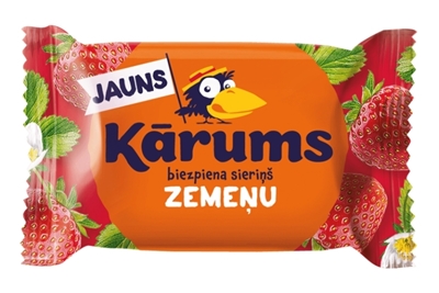 Picture of KARUMS - Curd snack strawberry in strawberry flavour coating, 45g (box*40)