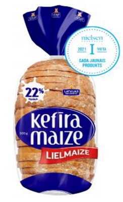 Picture of LATVIJAS MAIZNIEKS - White bread with kefir Lielmaize 500g (box*5)