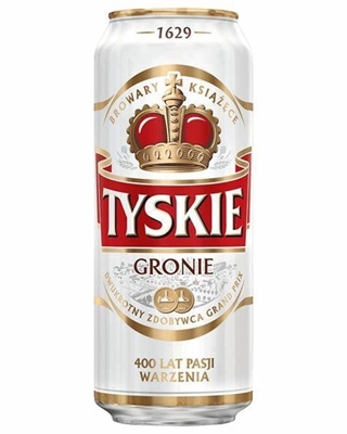 Picture of Beer In Can "Tyskie" (box*6*4pack) 5% Alc. 0.5L can (box*24)