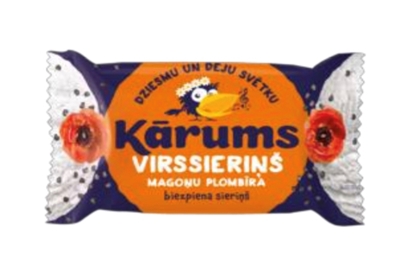 Picture of KARUMS - Curd snack with poppy seeds and plombir flavour 45g (box*40)