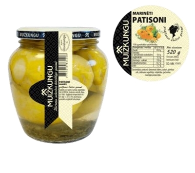 Picture of KOK - Muizkungu pickled pattypans 520g (Box*6)