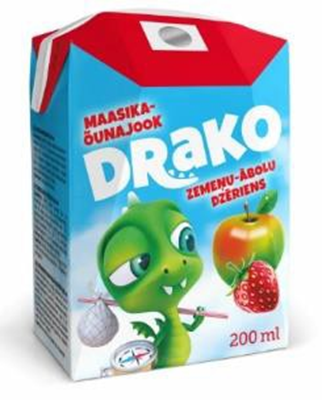Picture of SPILVA - Drako strawberry-apple drink 0.2l (Box*24)