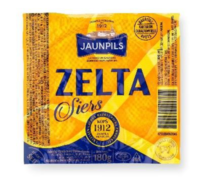 Picture of Jaunpils pienotava - Cheese JAUNPILS ZELTA 180g (Box*18)