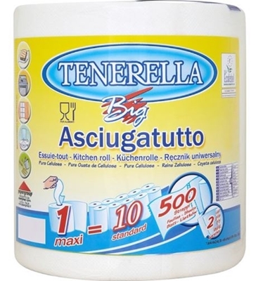 Picture of TENERELLA - Paper towels 1 roll of 500 sheets (box*6)