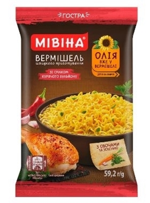 Picture of MIVINA - Instant noodles with Chicken soup taste 60g (box*72)