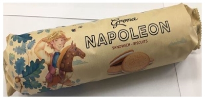 Picture of GRONO - Napoleon sandwich strawberry 240g (box*21)