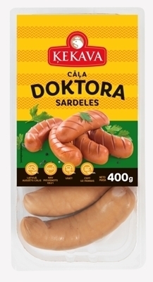 Picture of KEKAVA - Chicken sausages Doktora 0,4kg  Cāļu sardeles 