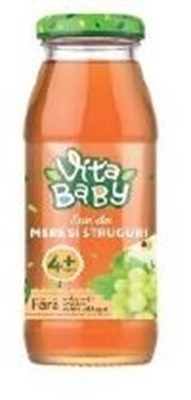 Picture of VITA BABY - Apple - Grape Juice 52% Fruit Part GLASS 0.18L (box*10)