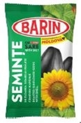 Picture of BARIN - Roasted and salted black sunflower seeds 200g (box*20)