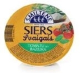 Picture of Smiltenes piens - FRESH CHEESE WITH TOMATO AND BASIL  200G (box*12)