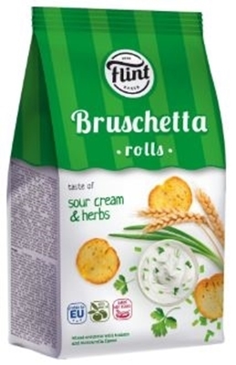 Picture of FLINT - Bruschetta with the taste of "Sour cream and herbs" 65g (box*12)
